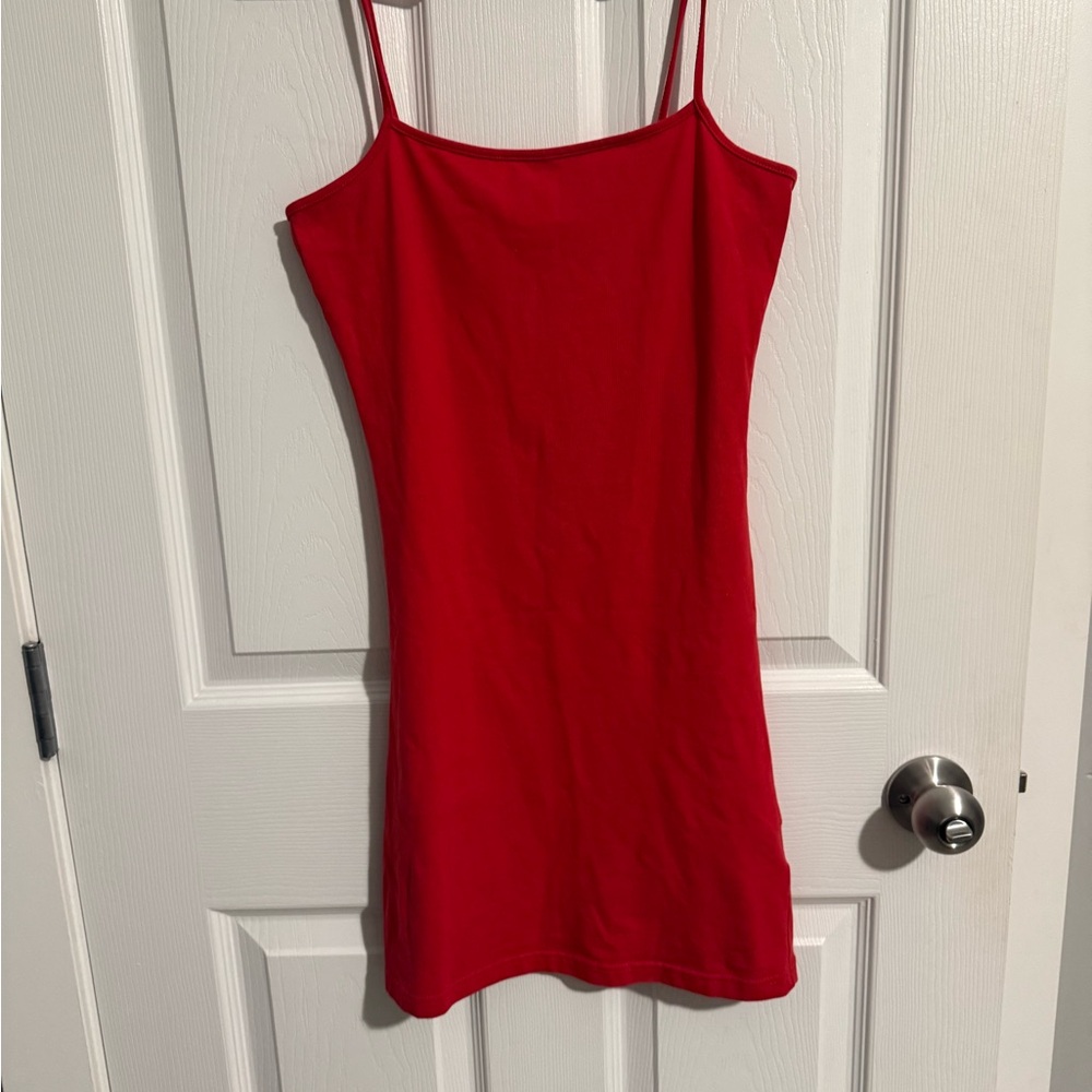H&M Bold Red Camisole Dress